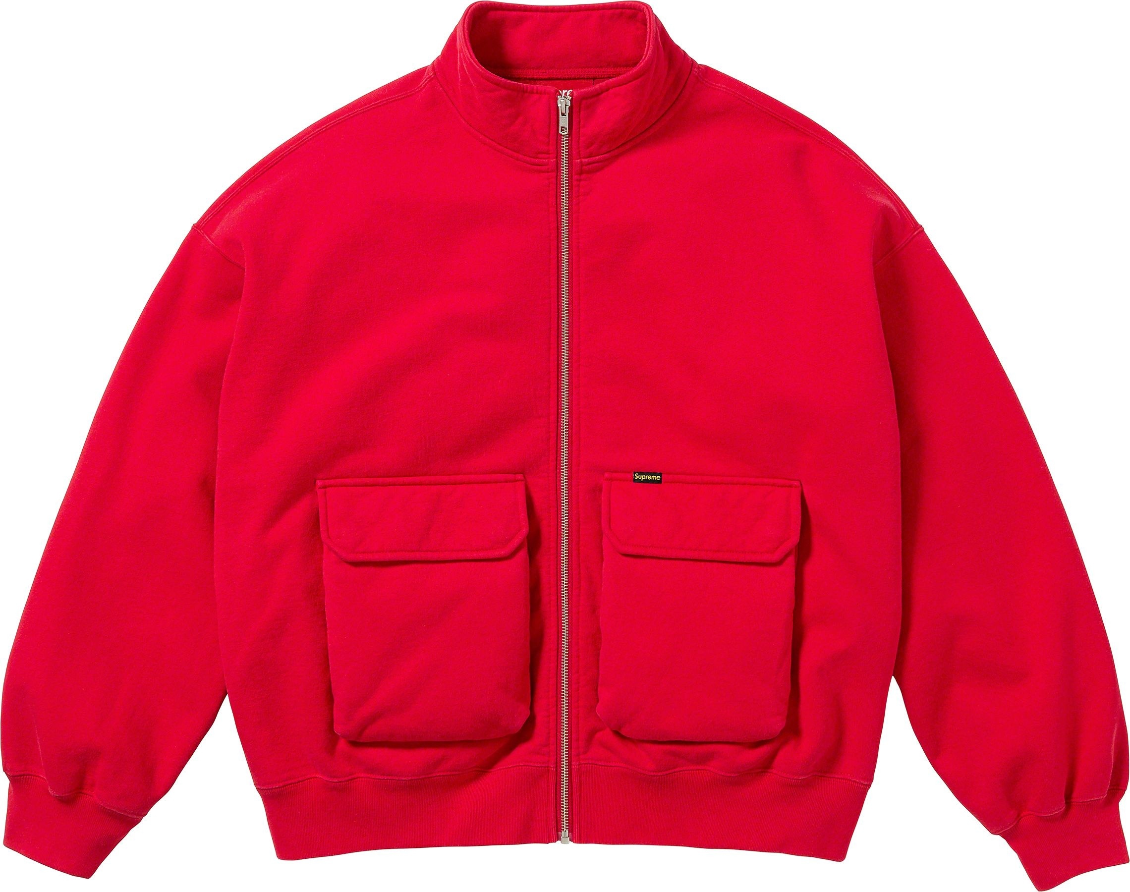 Cargo Pocket Zip Up Sweatshirt view 5